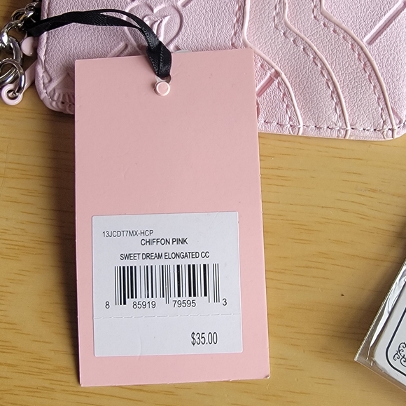 Juicy Couture Pink Card Holder and JC Bee Earring Set - Picture 4 of 7